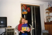 Sam 176.jpg: 1995/02/01 - Sam's 4th Birthday and Scott's 71st Birthday - 1995